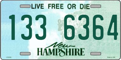 NH license plate 1336364