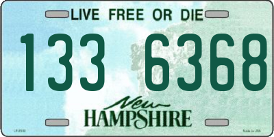 NH license plate 1336368