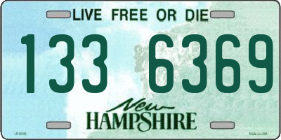 NH license plate 1336369