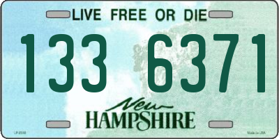 NH license plate 1336371
