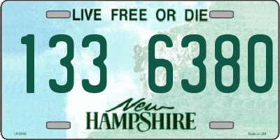 NH license plate 1336380