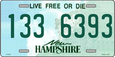 NH license plate 1336393