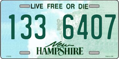 NH license plate 1336407