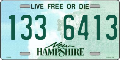NH license plate 1336413
