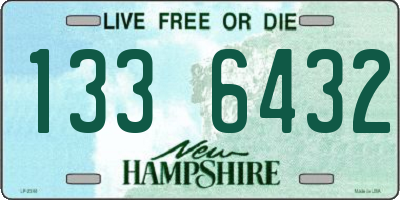 NH license plate 1336432