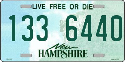 NH license plate 1336440