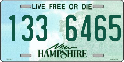 NH license plate 1336465