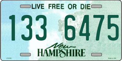 NH license plate 1336475