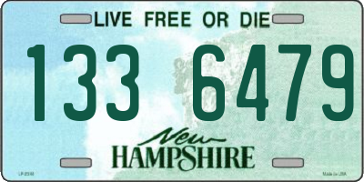 NH license plate 1336479