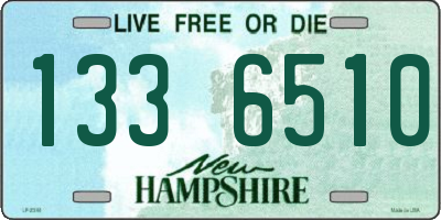 NH license plate 1336510