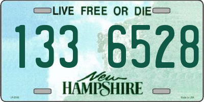 NH license plate 1336528