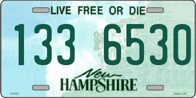 NH license plate 1336530