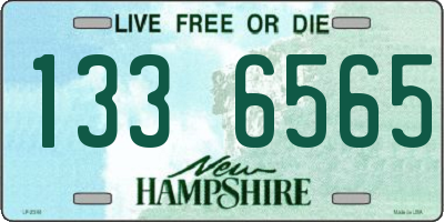 NH license plate 1336565