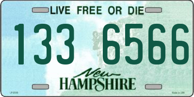 NH license plate 1336566