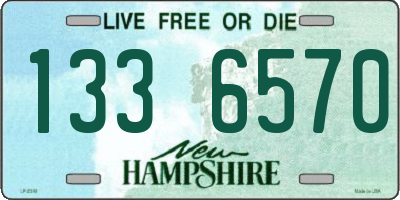 NH license plate 1336570