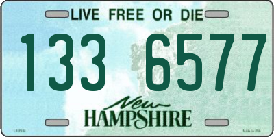 NH license plate 1336577
