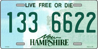 NH license plate 1336622