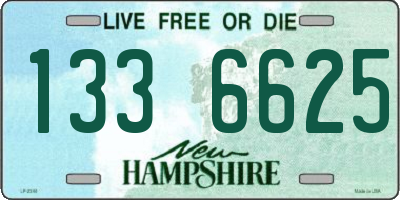 NH license plate 1336625