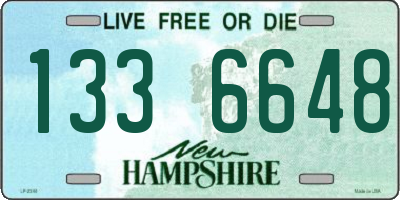 NH license plate 1336648