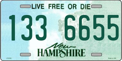 NH license plate 1336655