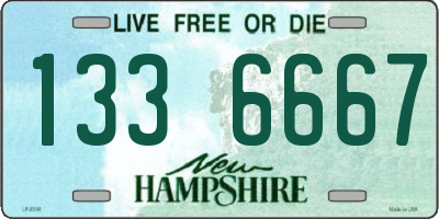 NH license plate 1336667