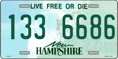 NH license plate 1336686