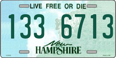 NH license plate 1336713