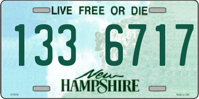 NH license plate 1336717