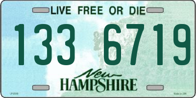 NH license plate 1336719