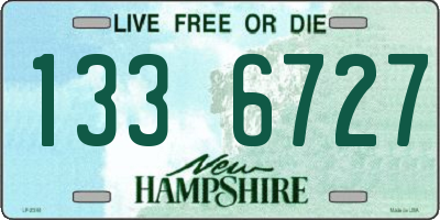 NH license plate 1336727