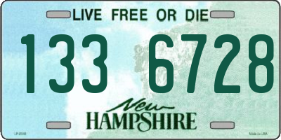 NH license plate 1336728