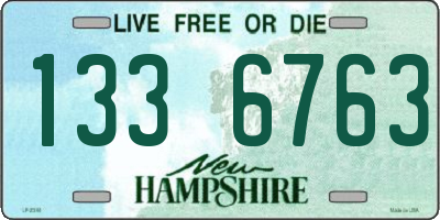 NH license plate 1336763