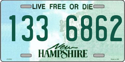 NH license plate 1336862