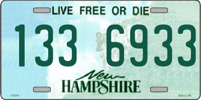 NH license plate 1336933
