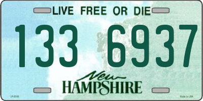 NH license plate 1336937