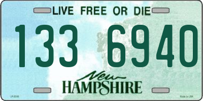 NH license plate 1336940