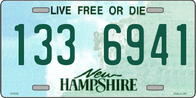 NH license plate 1336941