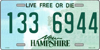 NH license plate 1336944