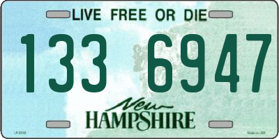 NH license plate 1336947