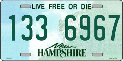 NH license plate 1336967