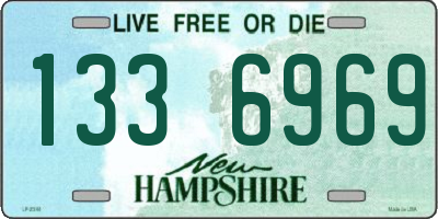 NH license plate 1336969