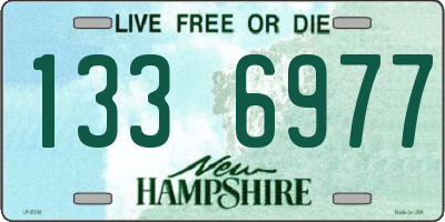 NH license plate 1336977