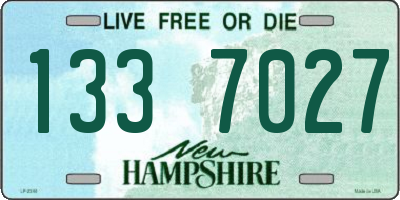 NH license plate 1337027