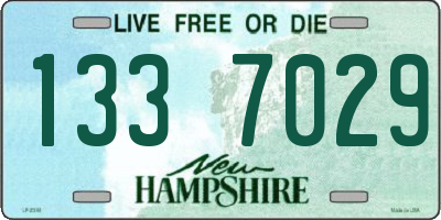 NH license plate 1337029