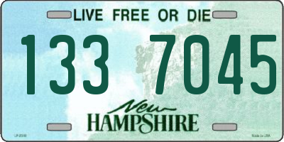 NH license plate 1337045
