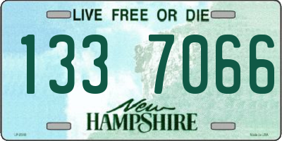 NH license plate 1337066