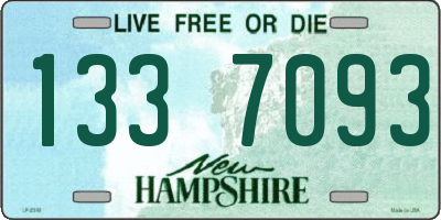 NH license plate 1337093