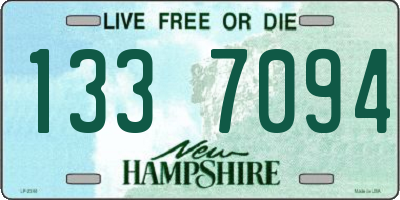 NH license plate 1337094