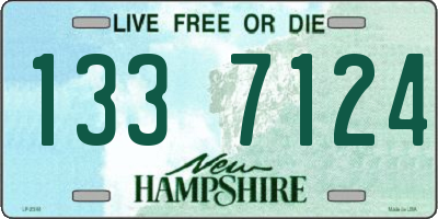 NH license plate 1337124
