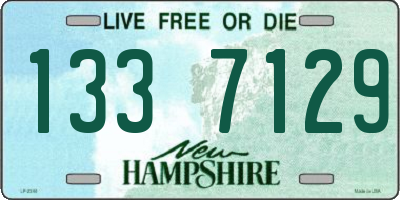 NH license plate 1337129